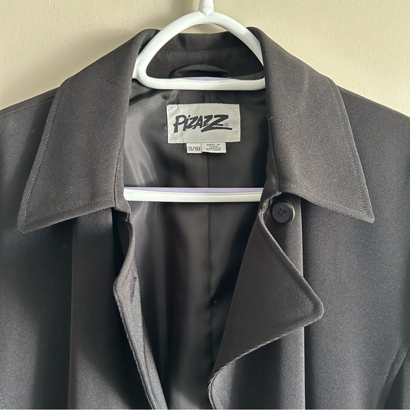 Lovely Long Black Trench/Dress Coat with belt. Great for dressing up or down - Picture 8 of 16